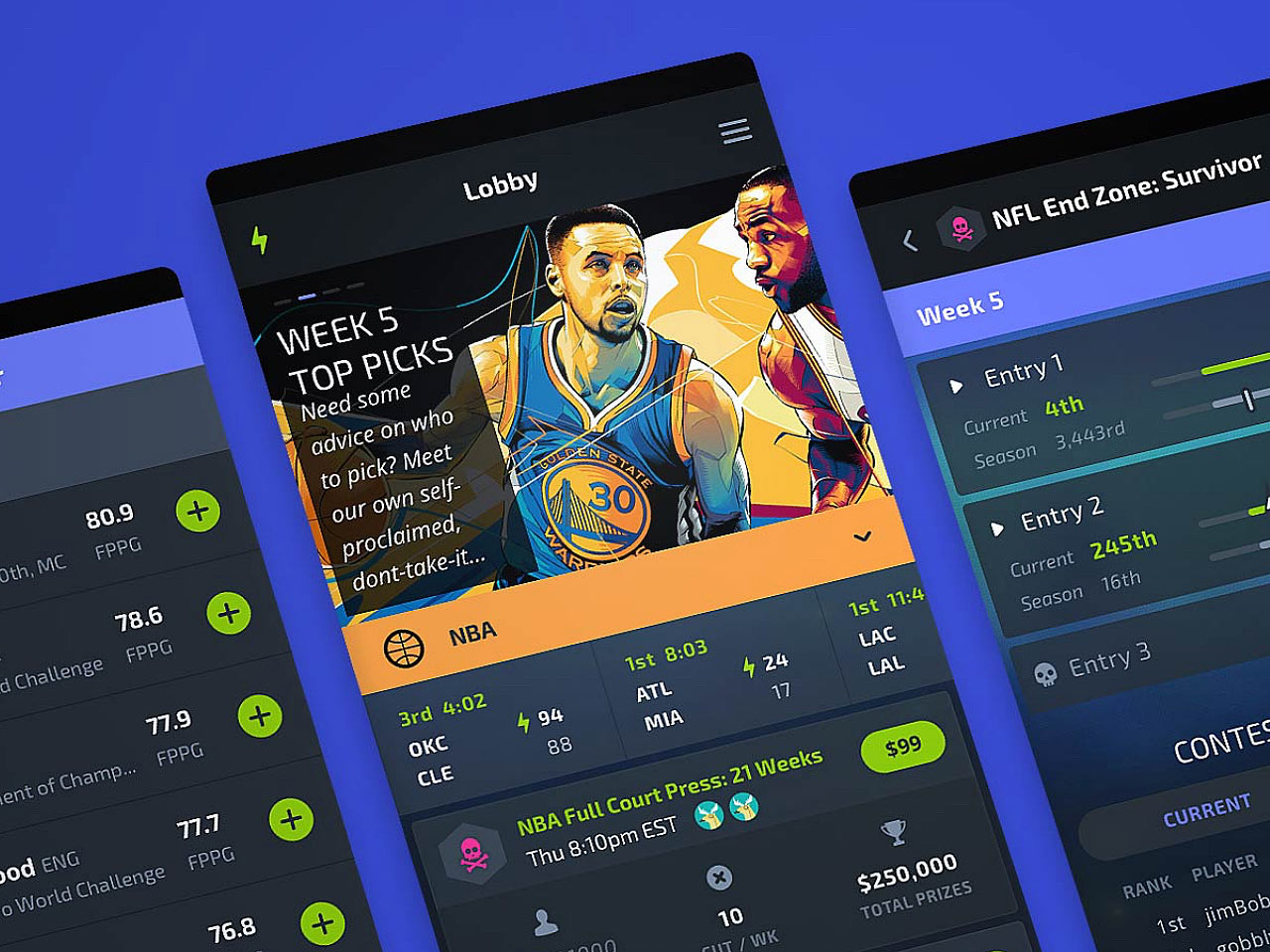 ui ux design mobile sports app