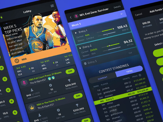 ui ux design mobile sports app