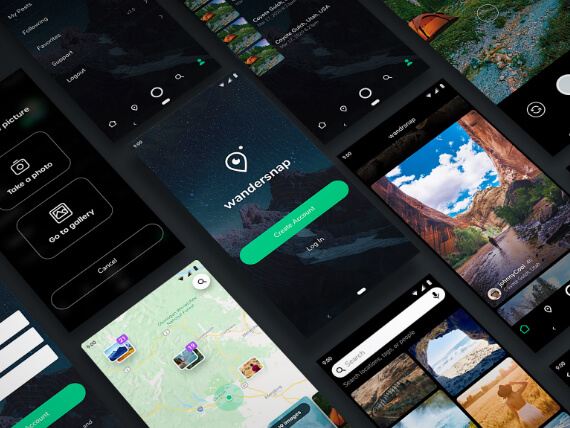 ui ux design mobile app wandersnap